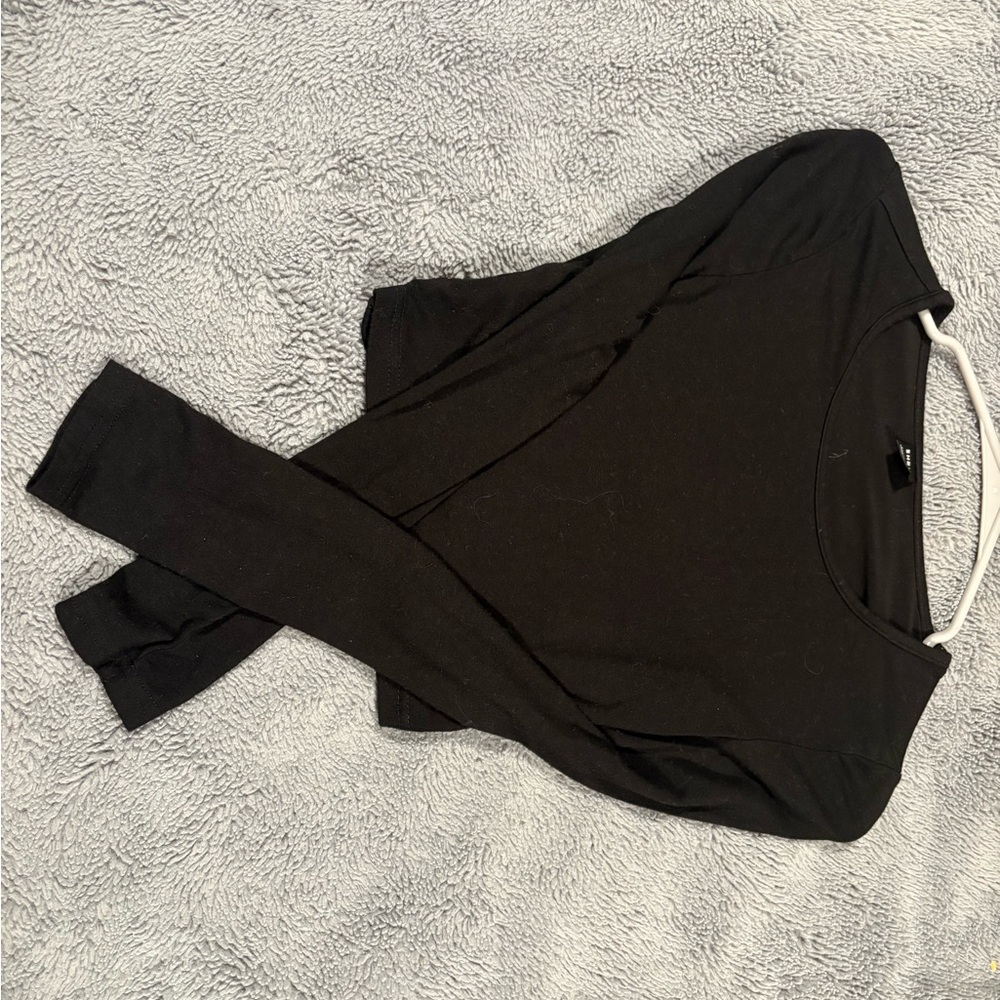 Black Long Sleeve Women's Top